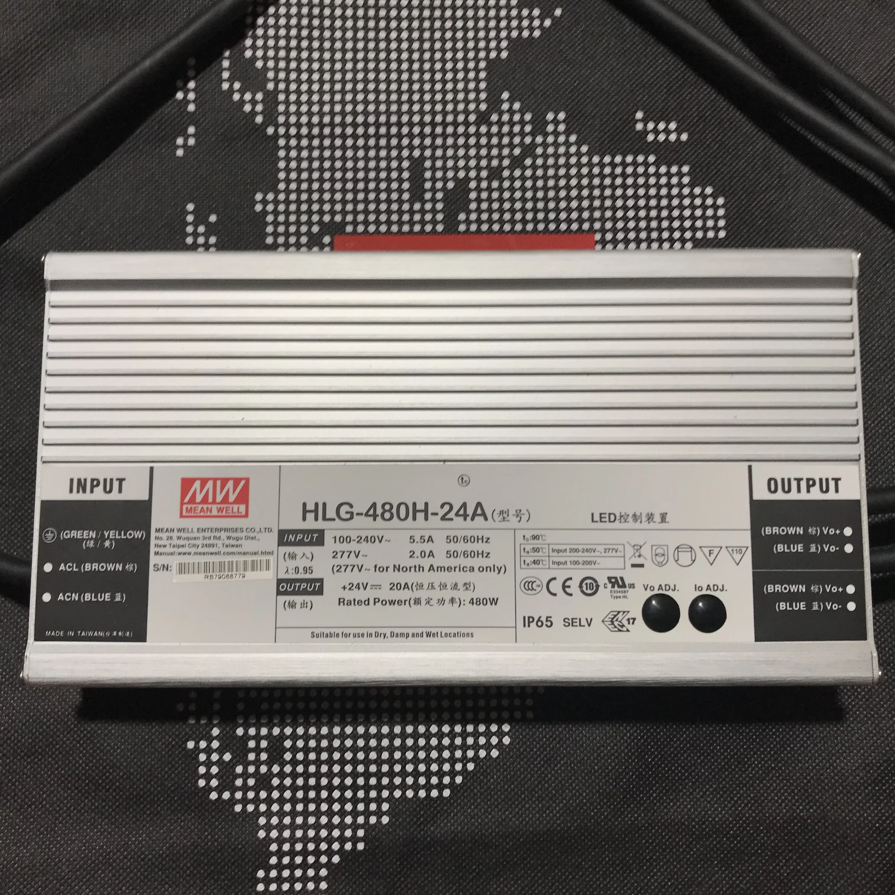 2025 Тайвань Mingwei светодиодный водонепроницаемый источник питания HLG-480H-24AB 480 Вт 24 В 20 А авторизованное распределение, новый 2025 Тайвань Mingwei светодиодный водонепроницаемый источник питания HLG-480H-24AB 480 Вт 24 В 20 А авторизованное распределение, новый