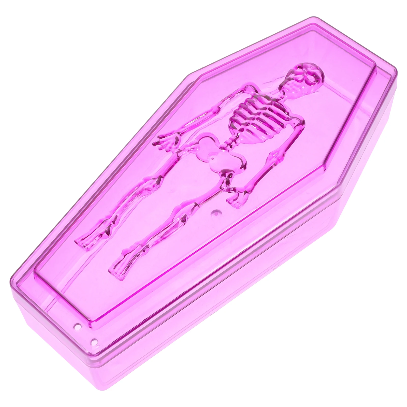 

Vintage Style Coffin Shaped Container Plastic Halloween Treat Boxes Keepsake Organizer Home Decoration