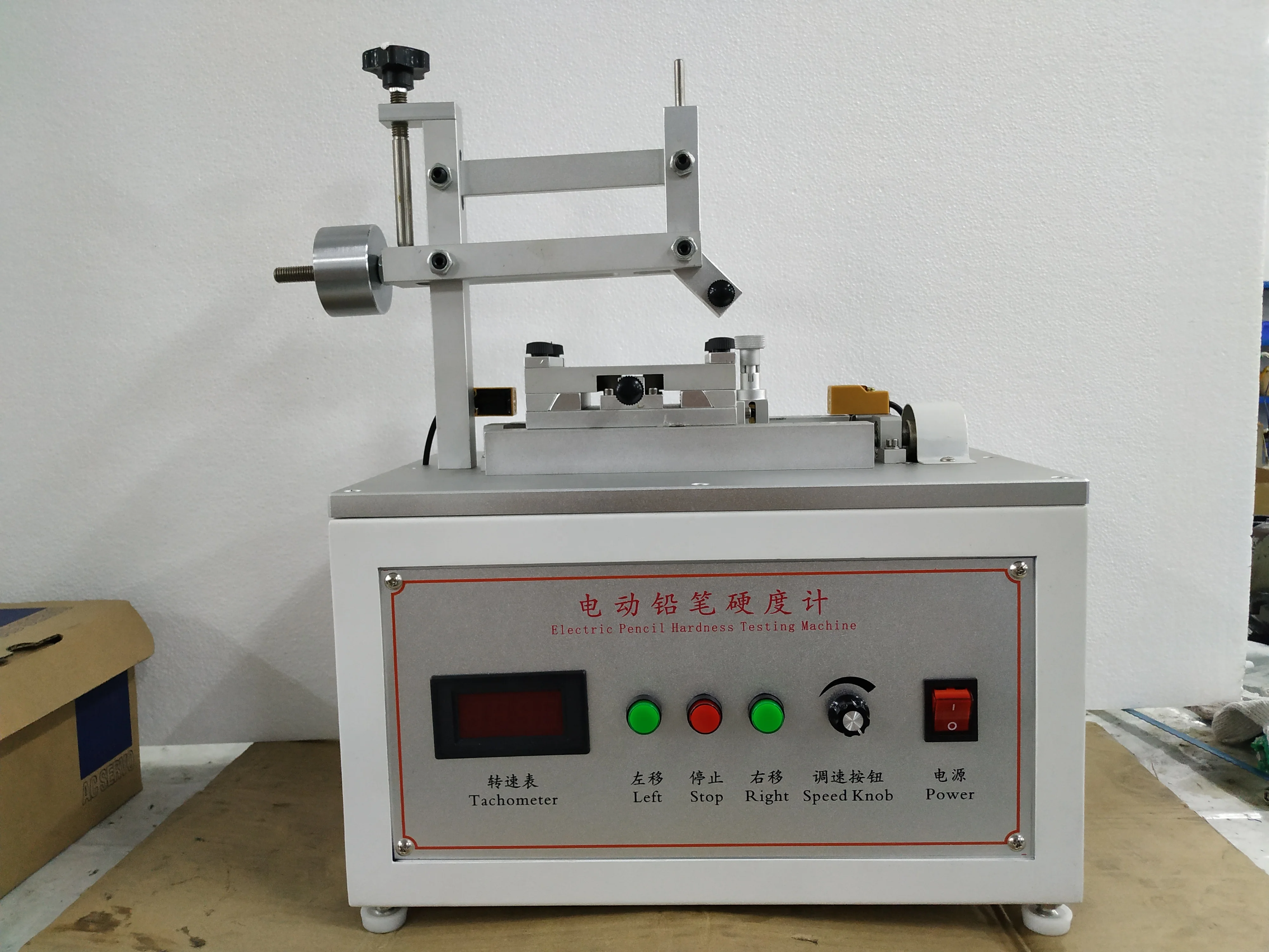 Probador de dureza de lápiz eléctrico para productos digitales, prueba de dureza de pulverización de carcasa, lápiz de distancia de viaje de 120mm