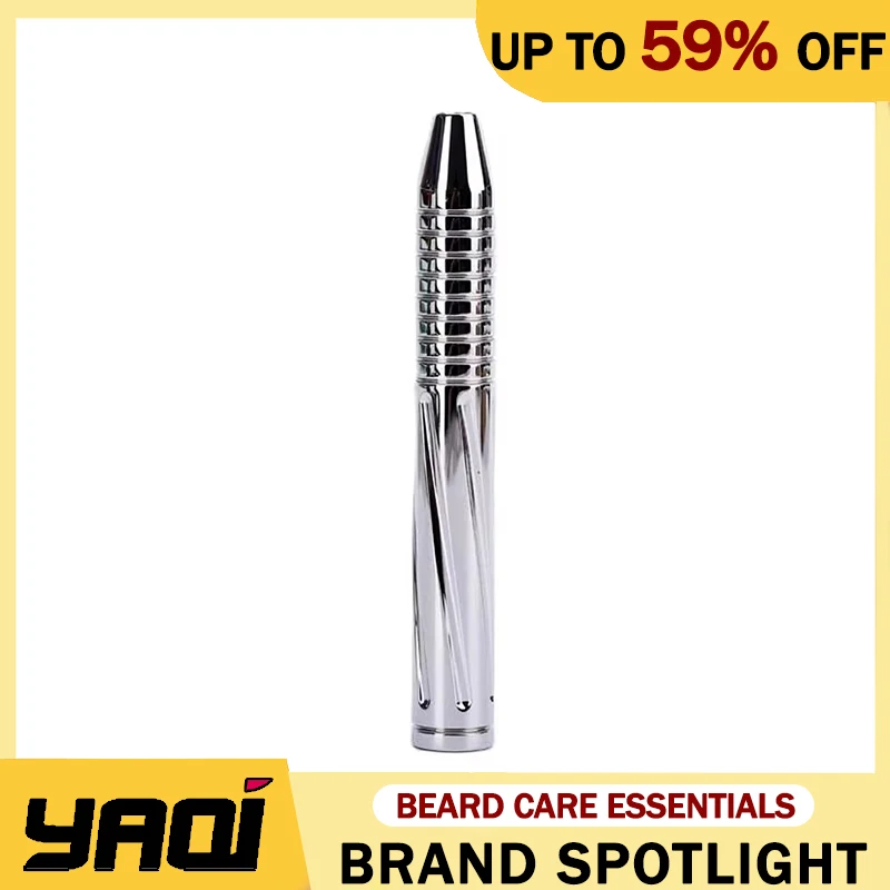 

Yaqi BULLET 12mm Diameter And 91mm Length Stainless Steel Men Safety Razor Handle Polished Retro Durability And Comfortable Grip