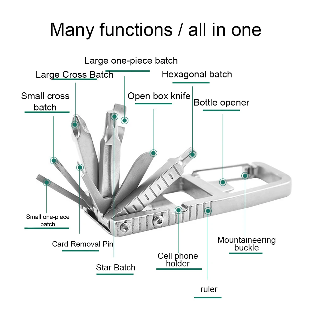 Easy To Folding Screwdriver - Portable And Efficient Thickening Design Portable Pocket Tool Durable Keychain Multitool