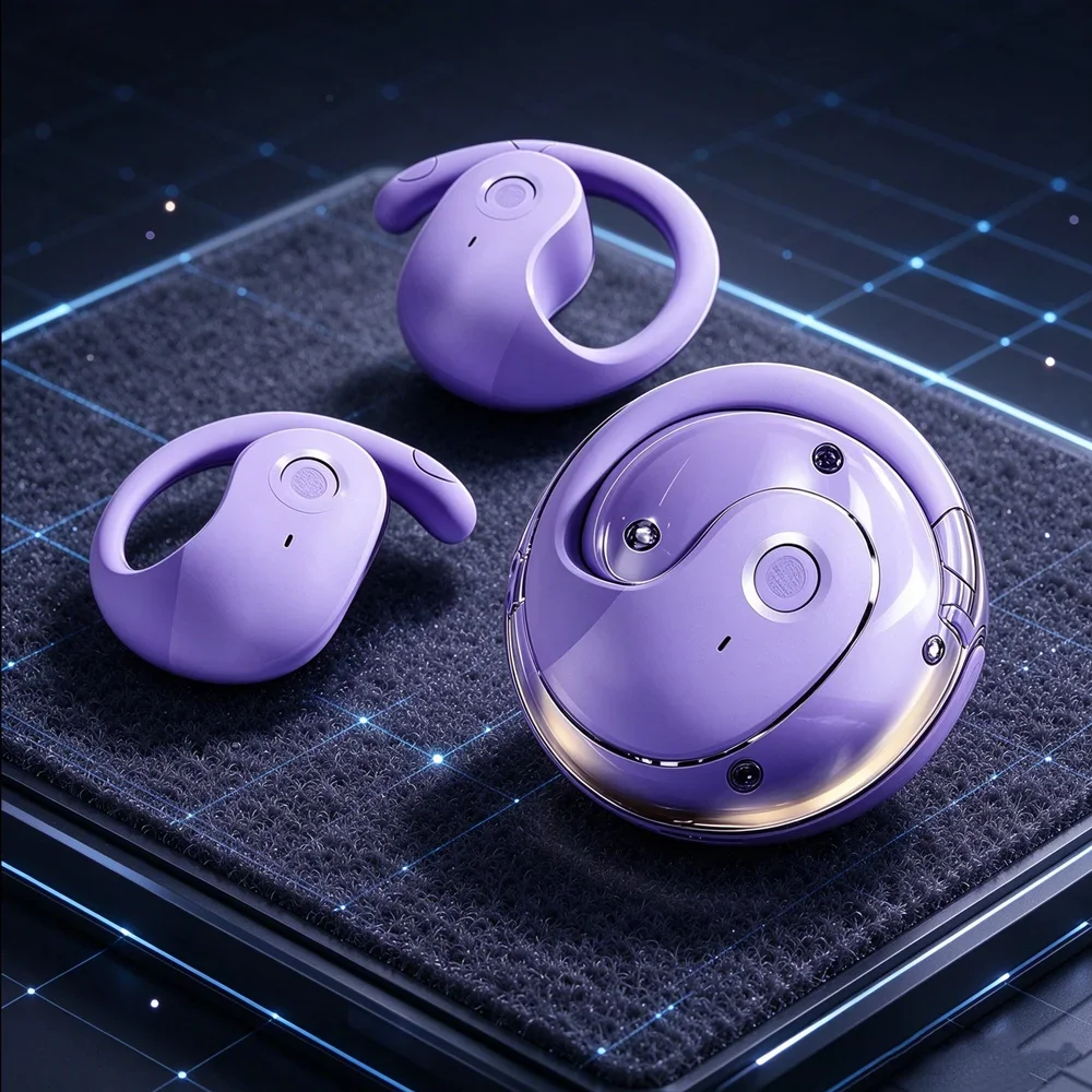 TWS Wireless Headset Wireless Headphones Provide Delicate Music Field Soft Ear Fittings Handy Storage Case for Outdoor Leisure