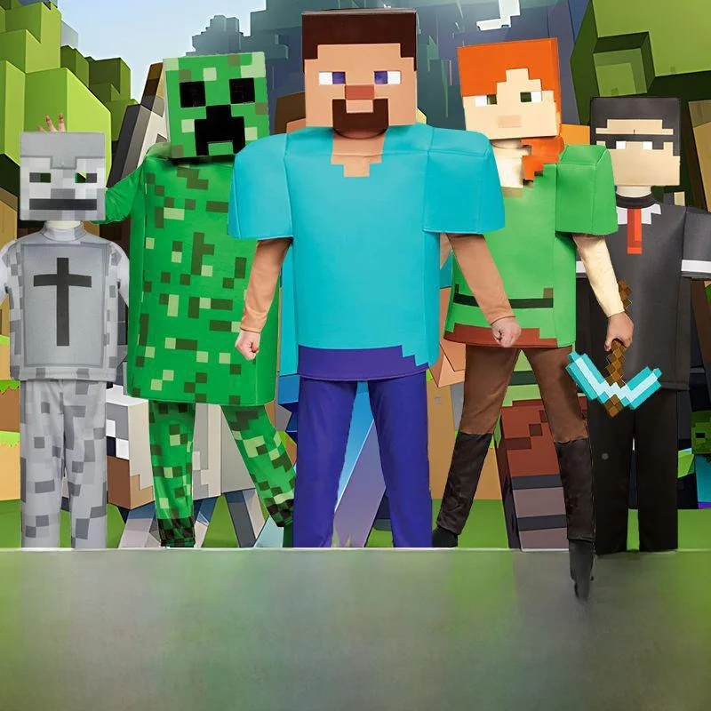 

Новый детский карнавальный костюм Стива, сценическое игровое представление, наряд на Хэллоуин, традиционный китайский костюм MFinecrat для женщин