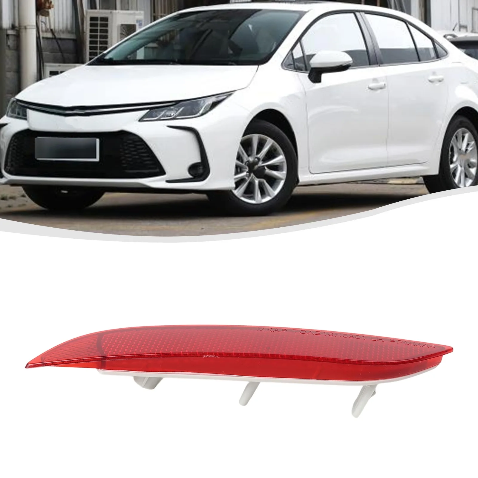 Driving Safety Vehicle Performance Red 17.5*3.2.5 Reflective Strip OE-comparable Fitment Haze Prevention Measurement Deviation
