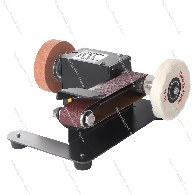 

Household Miniature Belt Sander Automatic Electric DIY Polishing Machine Knife Sharpener Desktop Sandpaper Sander