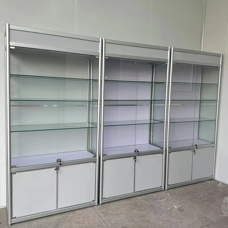 

Glass Display Cabinet Figure Trophy Medal Sample Honor Cabinet Tobacco and Alcohol Display Stand Cosmetics Model Lego Showcase
