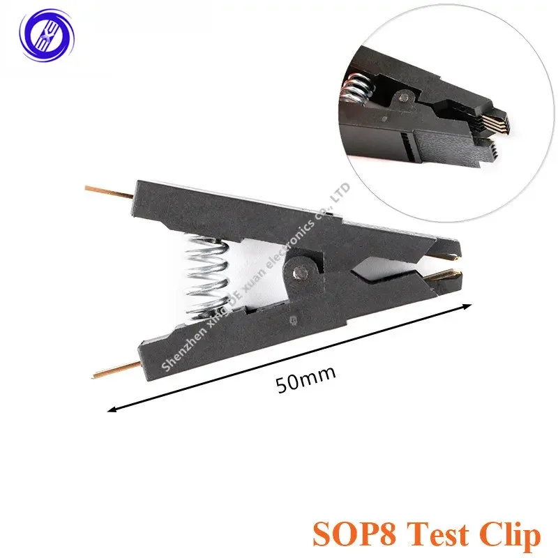 Clipe de teste do programador SOP8 SOP SOIC DIP Pin IC braçadeira largura geral e queimadura estreita