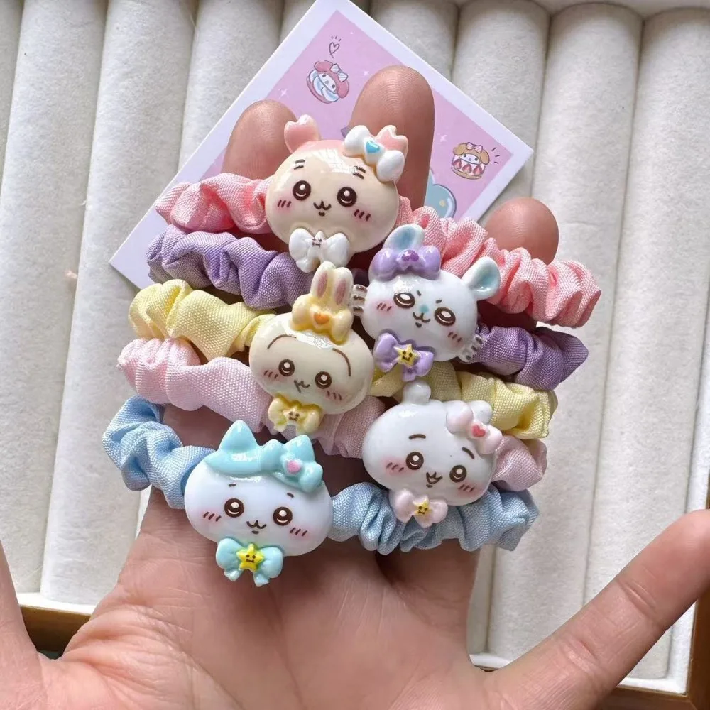 Hot New plush hair rope, hair loop, cute cartoon girl, student hair accessory, Ins wind tied hair, rubber band, fan gift