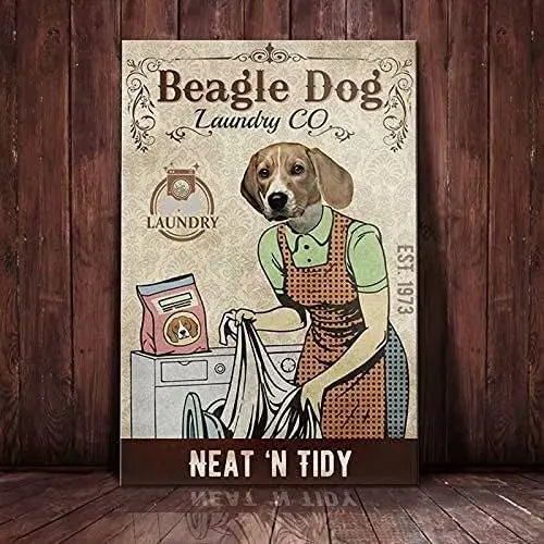 Beagle Dog Metal Tin Sign Please Sit Yourself The Best Sit In The House Printing Poster Bathroom Home Art Wall Decoration Plaque