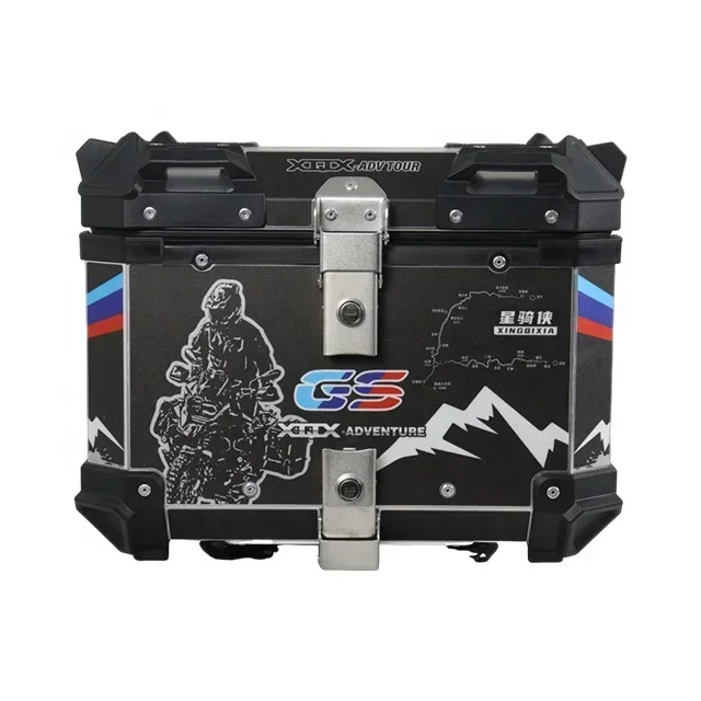 Motorcycle Exhausted Side Pannier Box Aluminium Alloy Maxi-Scooter Motor X Motorbike Case Baggage Luggage For Benelli TRK702X