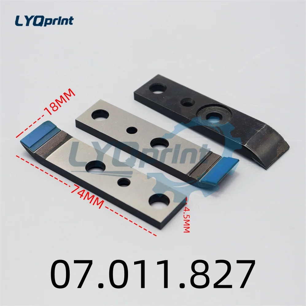 

5 шт. лучшее качество 07.011.827 стальной захват для Heidelberg SM102 CD102 детали печатной машины 74x18x4,5 мм