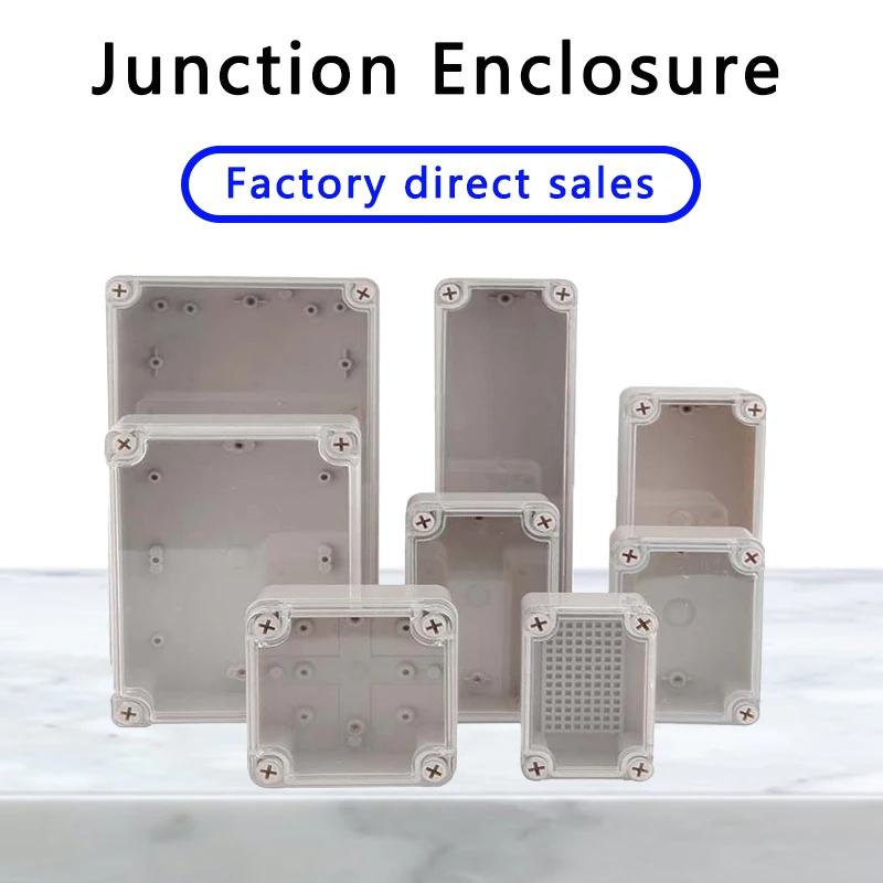 

Plastic Junction Box IP67 Transparent Cover Waterproof Enclosure Outdoor ABS Housing Instrument Electrical Project Box