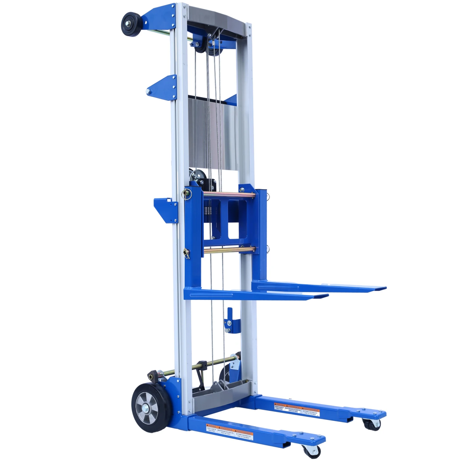 

Fixed Straddle Hand Winch Lift Truck, 34.6" Length, 24.8" Width, 66.9" Height, 500 lbs Capacity