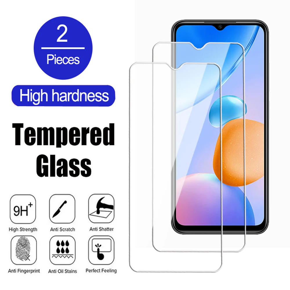 2Pcs 9D Tempered Glass For xiaomi Redmi Note 10 lite Pro Max 4G 5G A1 A2 Plus Screen Protector Redmi 10S 10T 10A 10C 4G 5G Film