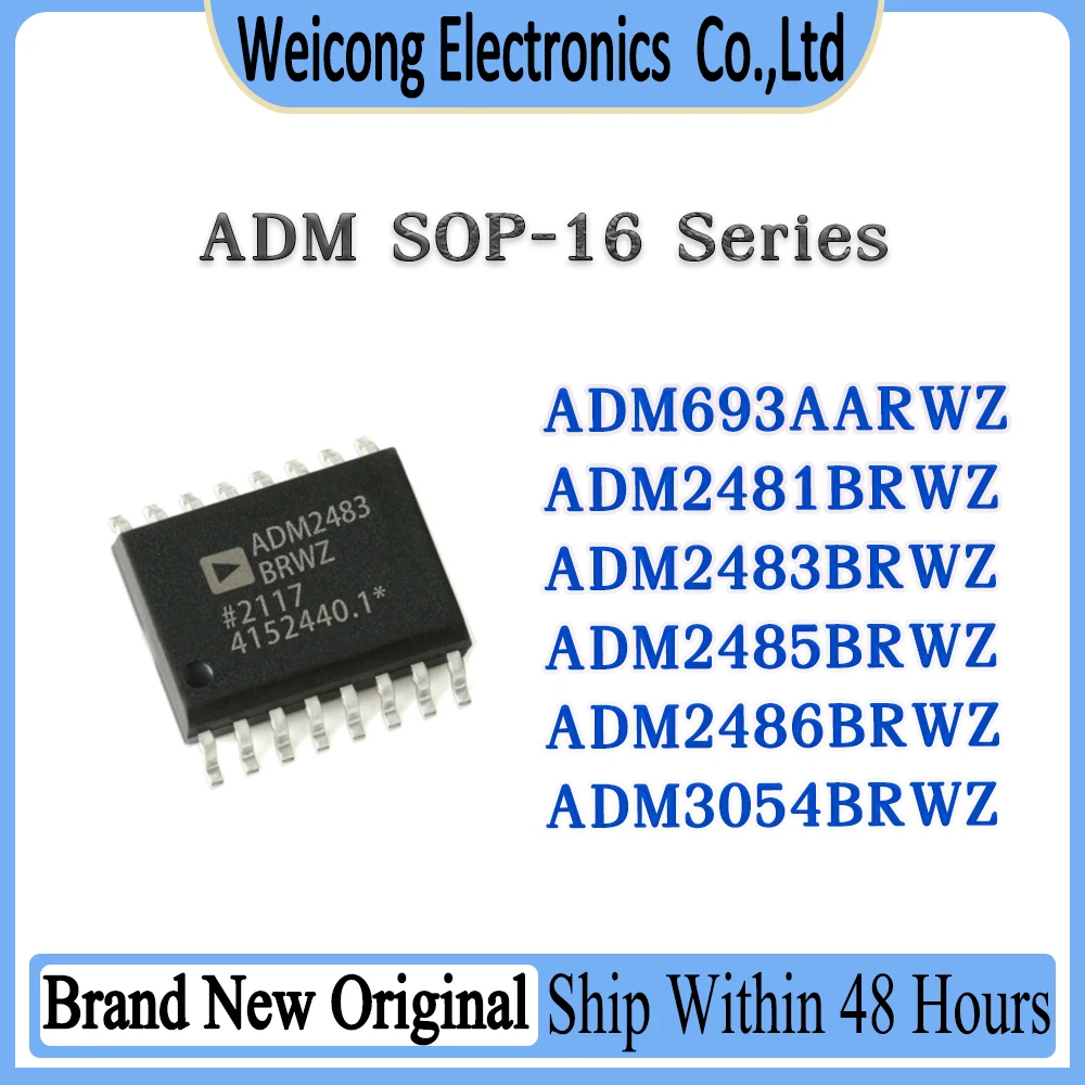 

ADM693AARWZ ADM2481BRWZ ADM2483BRWZ ADM2485BRWZ ADM2486BRWZ ADM3054BRWZ ADM693 ADM2481 ADM2483 ADM2485 ADM2486 IC Chip SOP-16