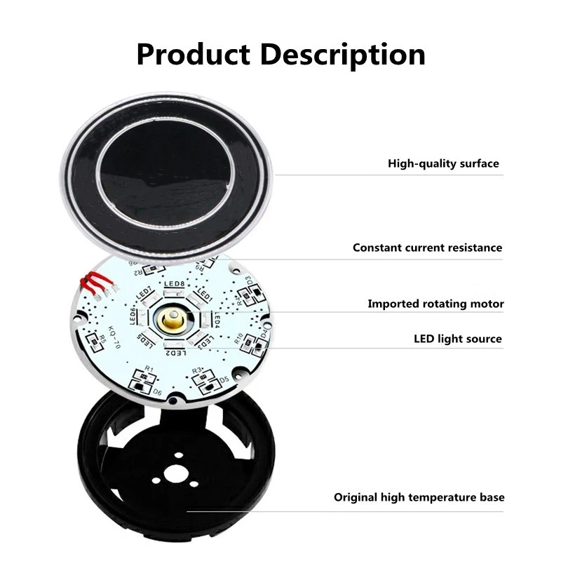 4pcs LED FLoating Wheel Hub Light Maglev Hub Cap light Magnetic Suspension Wheel Hub Cap For Jaguar Renault Lexus Volvo Mercedes