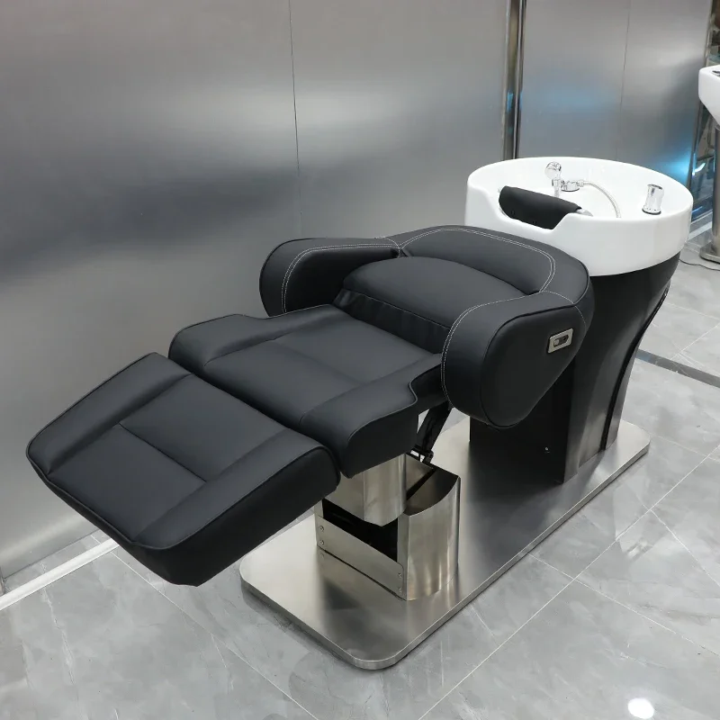 Lavabo Électrique Simple pour Shampoing et Soins Infirmiers, Chaise de Salon de Coiffure, Lavage des Cheveux, Mobilier CY50XT