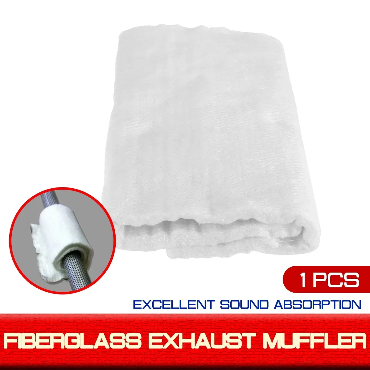 Universal Motorcycle Exhaust Motorcycle Muffler Silencer Fiber Packing Cloth For Escape Moto Pipe Silencing Cotton Fiberglass