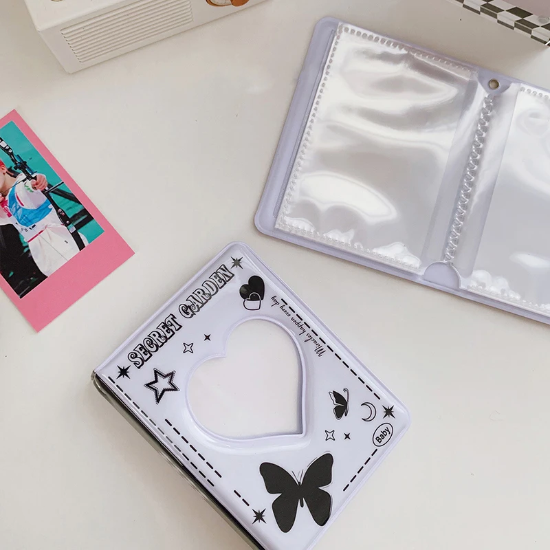 INS Heart Hollow Simple 3inch Mini Instant Photo Album Picture Case For Fujifilm Instax Mini Film 40Pockets Cartoon Collect Book