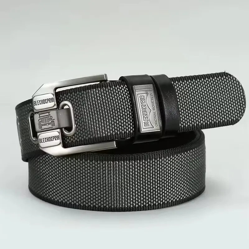 Neue Mode Für Männer Pin Schnalle Jugend Overalls Leinwand Bund Gürtel Casual Retro Dekorative Gürtel Mode Hochwertige Gurtband Gürtel – Detail 6