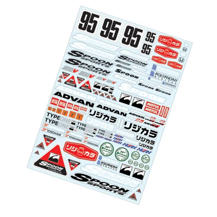Pegatina A4 RC 1/10, carcasa de carrocería ya cortada para RC Drift Touring Truck Monster GT Crawler Scale