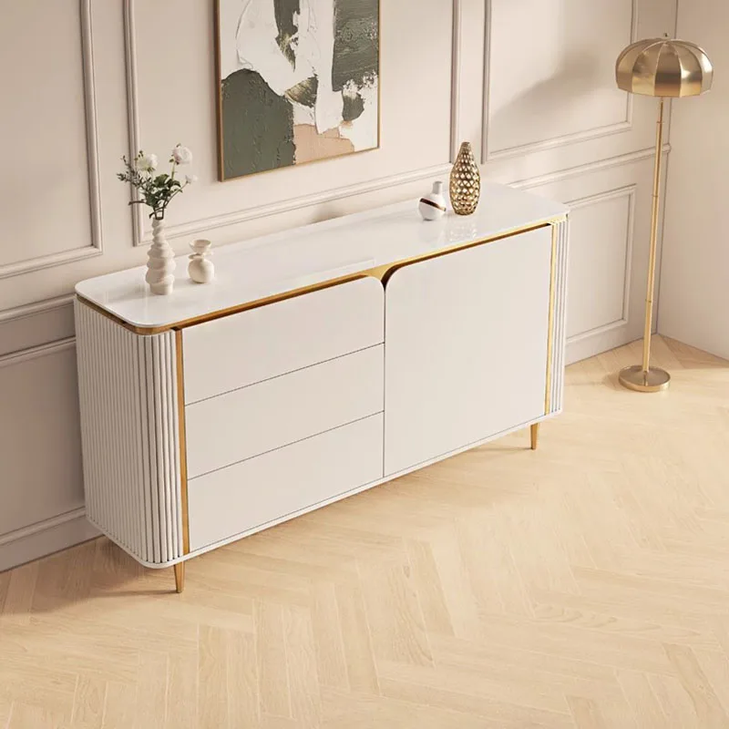 グラムシンプルリビングルームキャビネットヴィンテージプレミアムデザインシンプルディスプレイキャビネット北欧省スペースルーム引き出しホーム家具