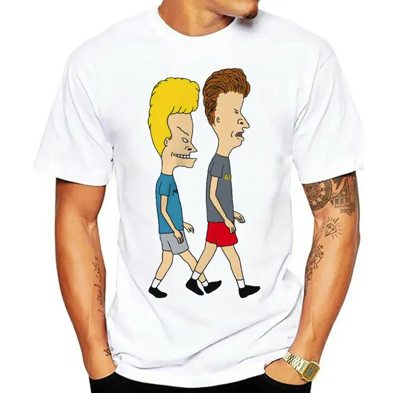 Beavis and ButtHead Hard Rock Party TV Show Men's Black T-Shirt Size S To 3XL Men Tee Shirt Tops Sleeve Polyester T Shirts