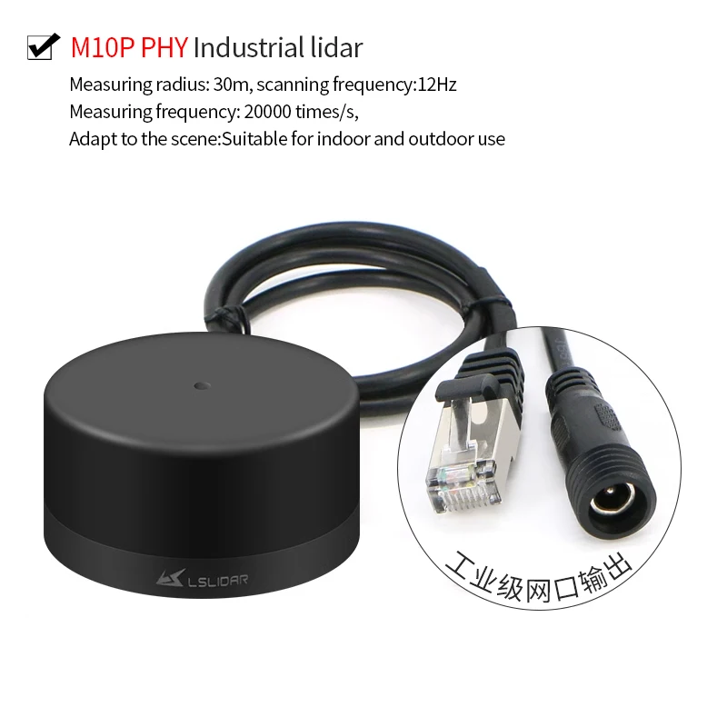 Radar laser N10 Leishen autorizzato intelligente TOF antiriflesso M10 interno ed esterno universale 30 m di portata impermeabile ROS2