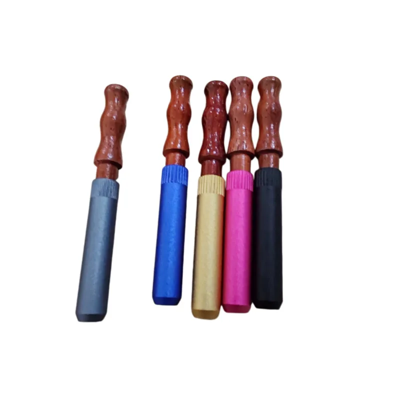 Aluminum Alloy Spring Pipe Press Type Metal Cigarette Holder Creative Smoking Accessories for Easy Cleaning