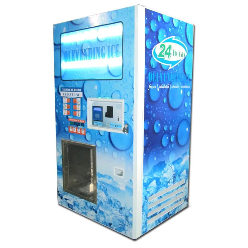 Outdoor Automatische Self Serve Zakken Ijsautomaat Ijsblokjeszakken Automaat Zakelijk te koop