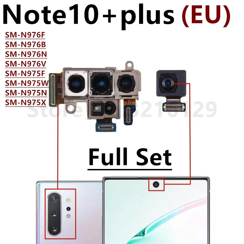 Front Rear Camera For Samsung Galaxy Note10 Note 10+ Note Lite Frontal Selfie Back Facing Main Backside Camera Flex Cable