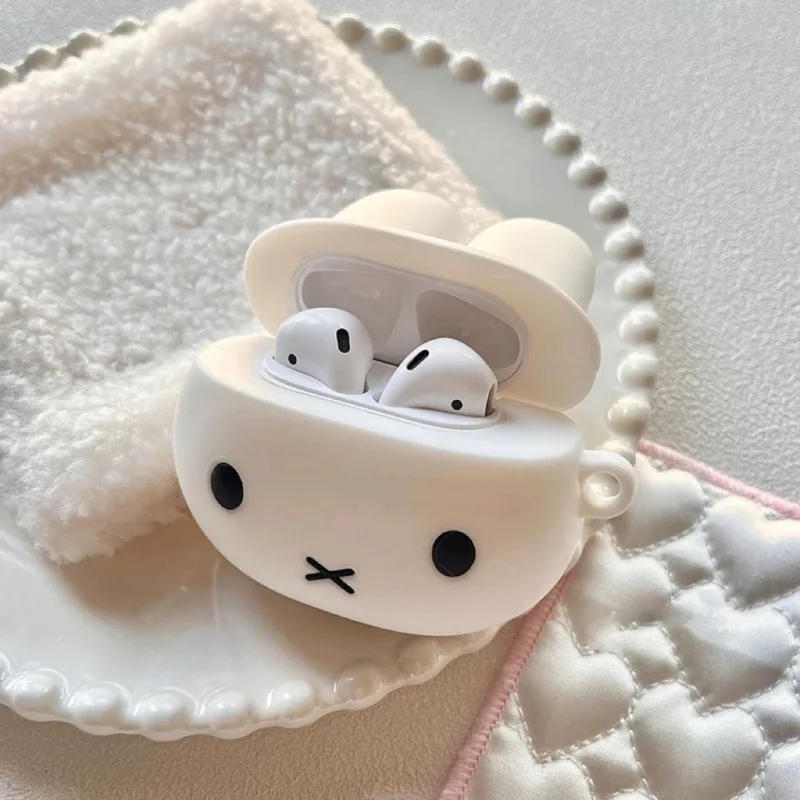 Miffy Rabbit Airpods4 Protective Cute Case Apple 1/2 Generation Wireless Bluetooth Ear Case Pro3 Generation Silicone Soft Gift