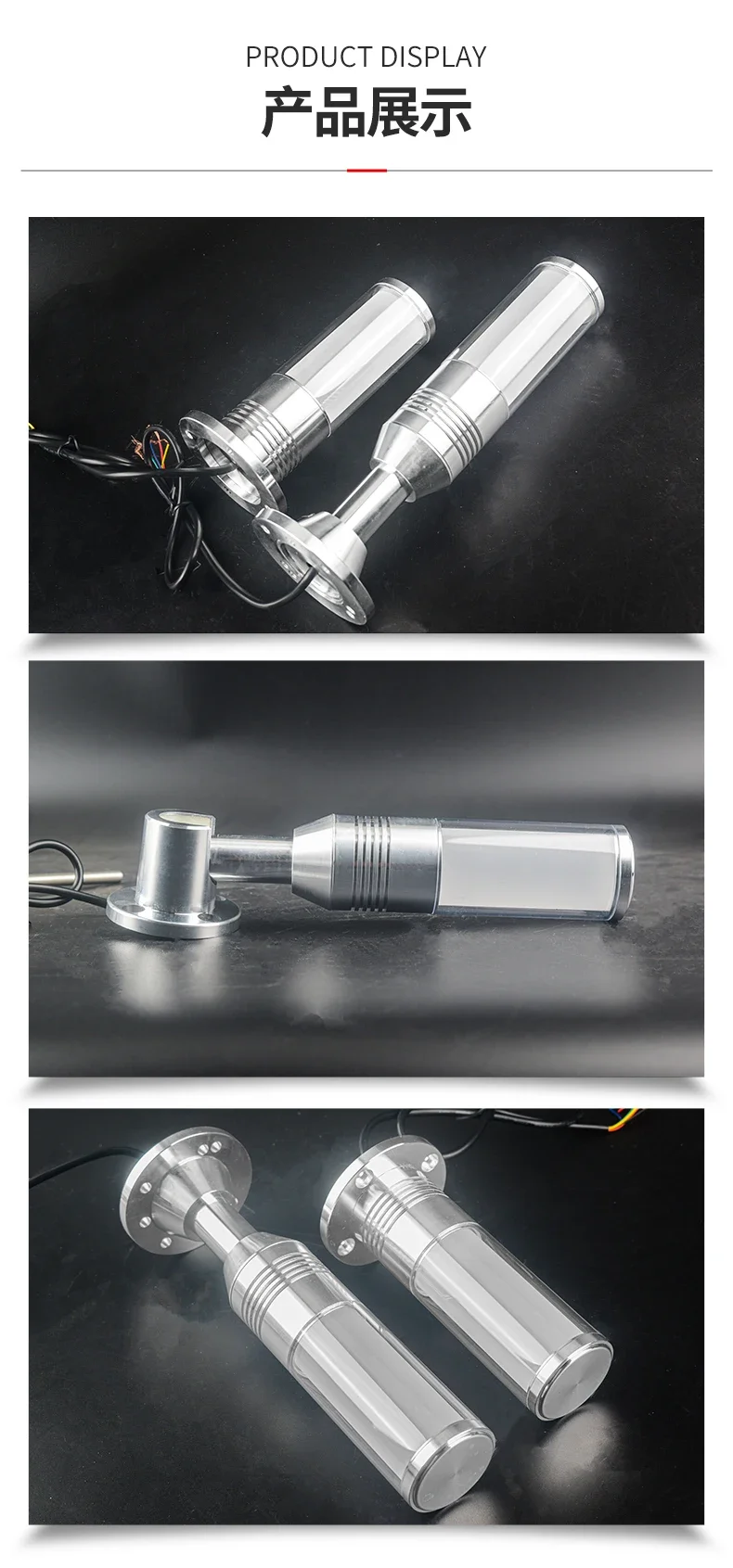 1PCS Tricolor In 1 Layer Led Signal Tower Light Aluminum Alarm 24V LED Cylindrical Warning Machine Light For Industrial Machines