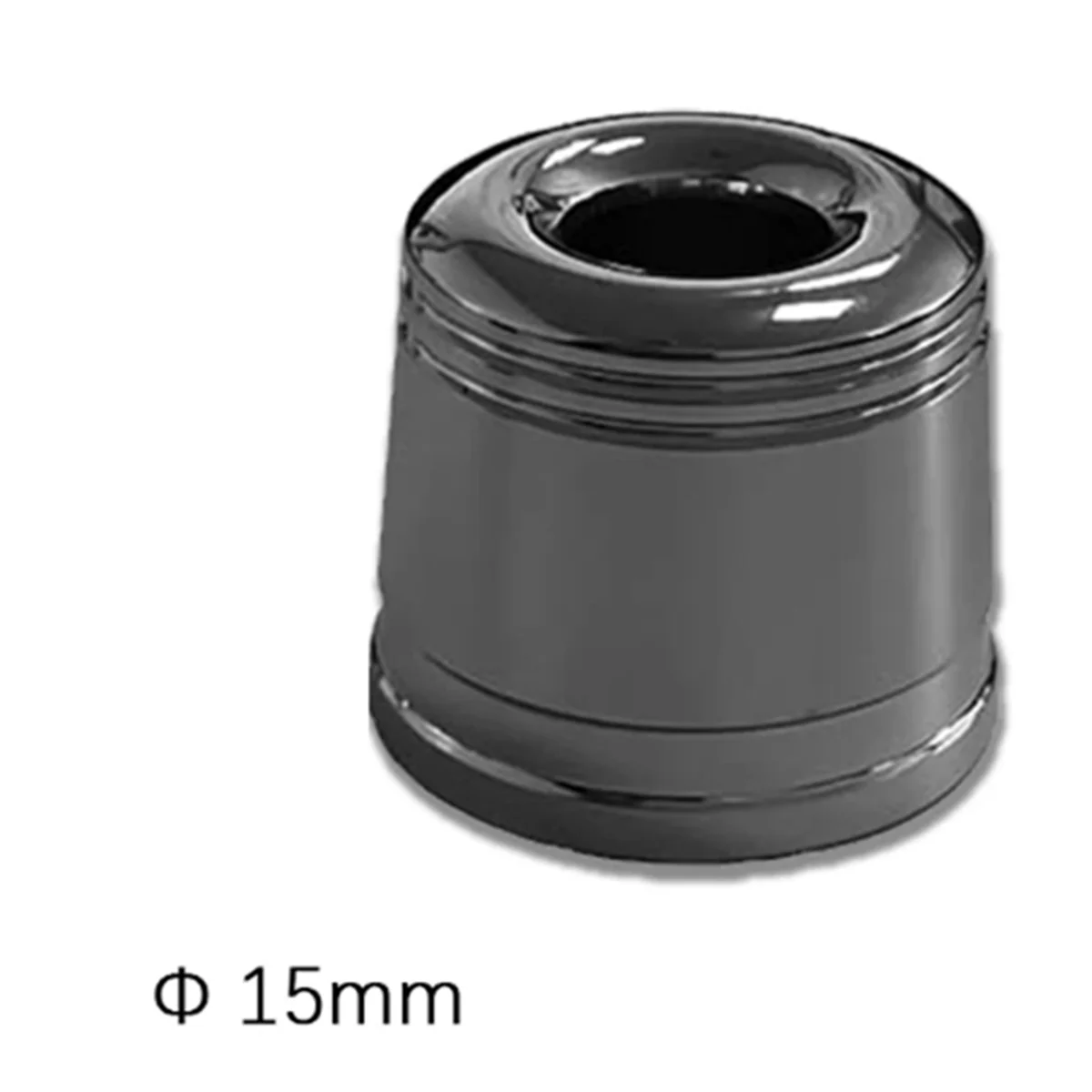 حامل أمان A04V بقطر 15 مم، قاعدة حلاقة ذات حافة مزدوجة مع حلقة مضادة للانزلاق فضية #3