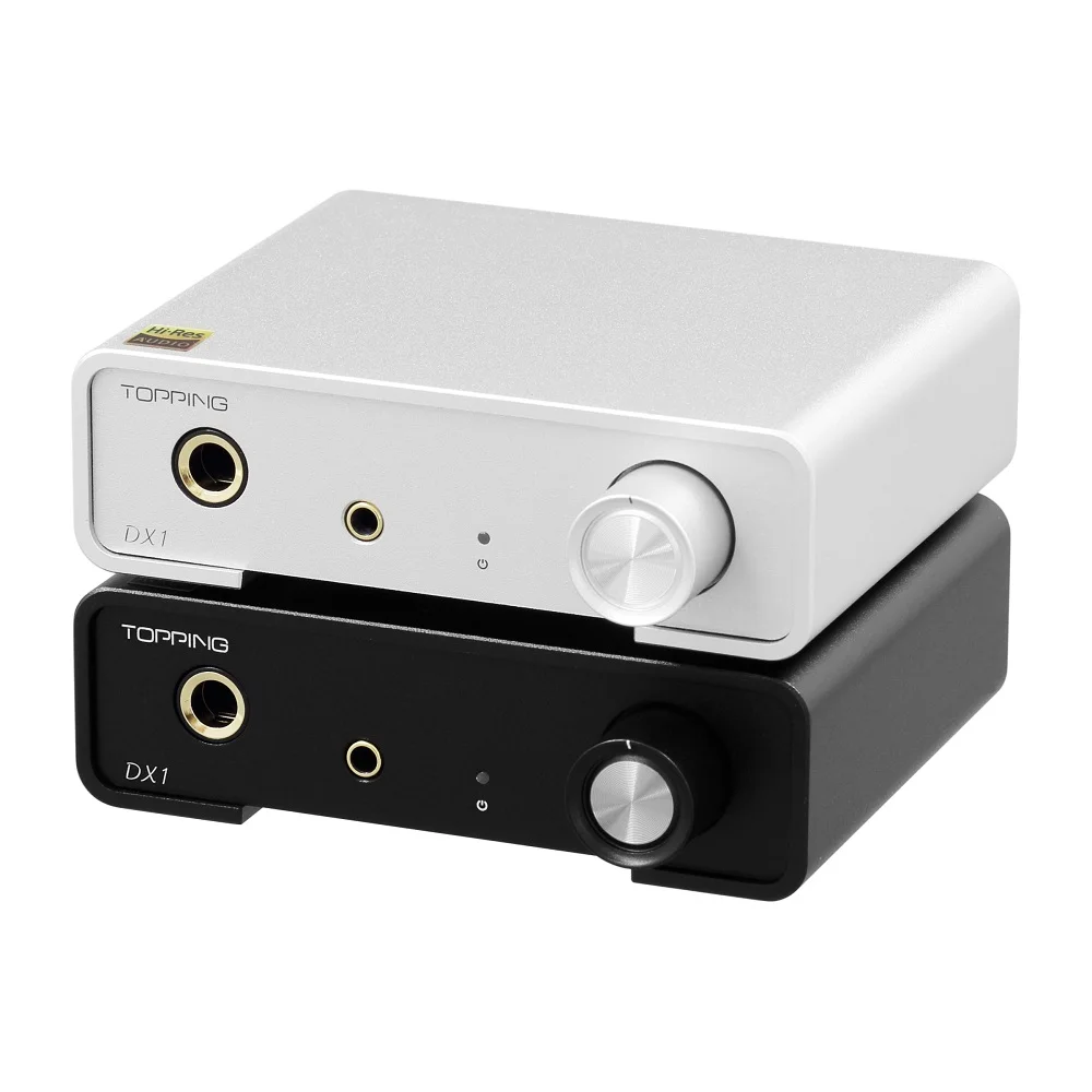 TOPPING DX1 Hi Res Audio DAC Headphone Amplifier AK4493S DAC Chips 6.35mm 3.5mm Headphone Amp USB DSD256 PCM384 XMOS XU208