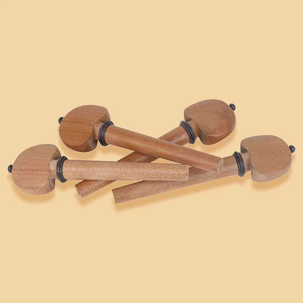 

4 Pcs Cello Tuning Peg Accessories Supplies Useful Pegs Parts Wood for