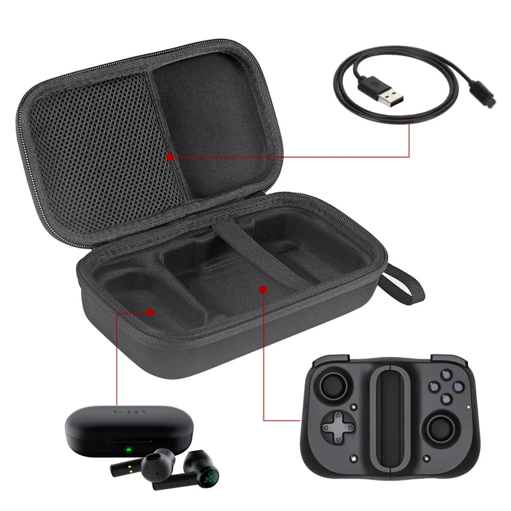 Hard Carrying Case for Razer Kishi Mobile Game Controller Travel Handheld Portable Carrying Case for Razer Kishi Game Accessory