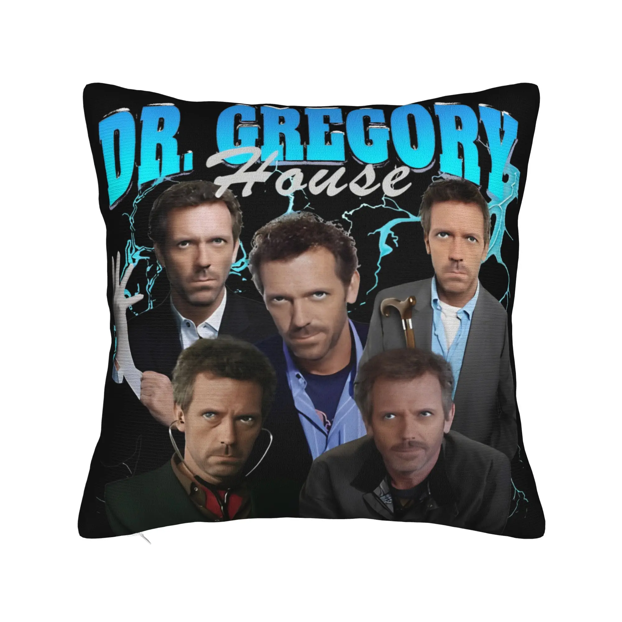 

Dr Gregory Square Pillow Cases House Md Cushion Cover Fashion Zippered Decor Pillowcase for Home 18"