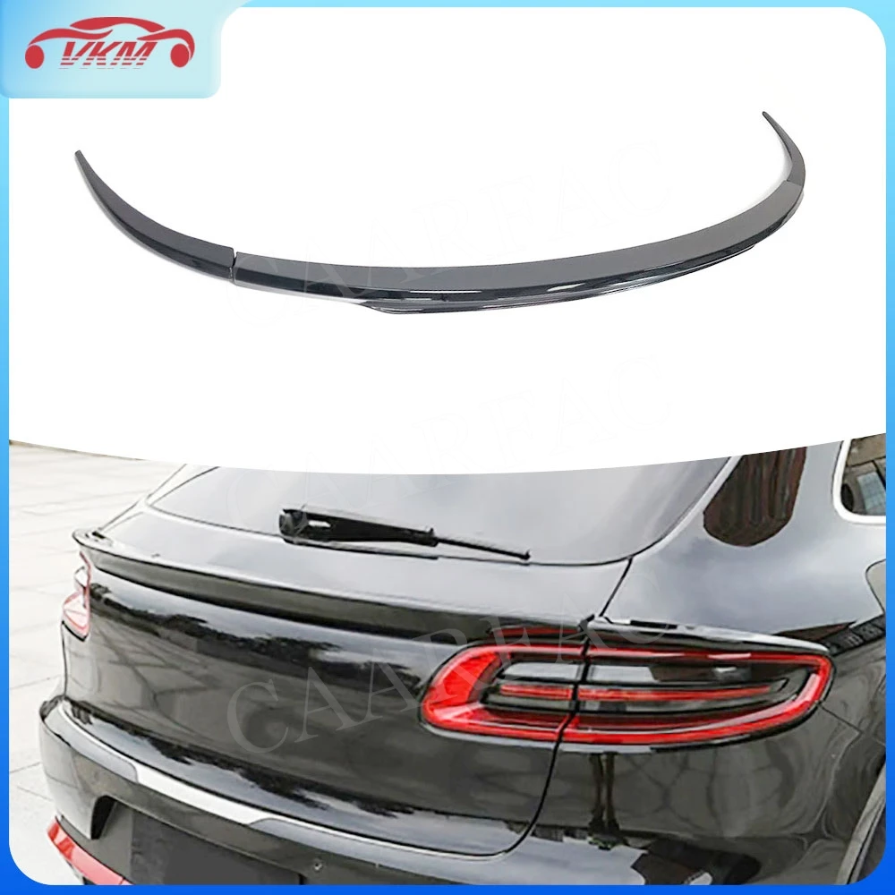 

Carbon Fiber Rear Spoiler for Porsche Macan 2018-2024 Carbon Look Trunk Wing Trims Car Styling ABS Body Kits