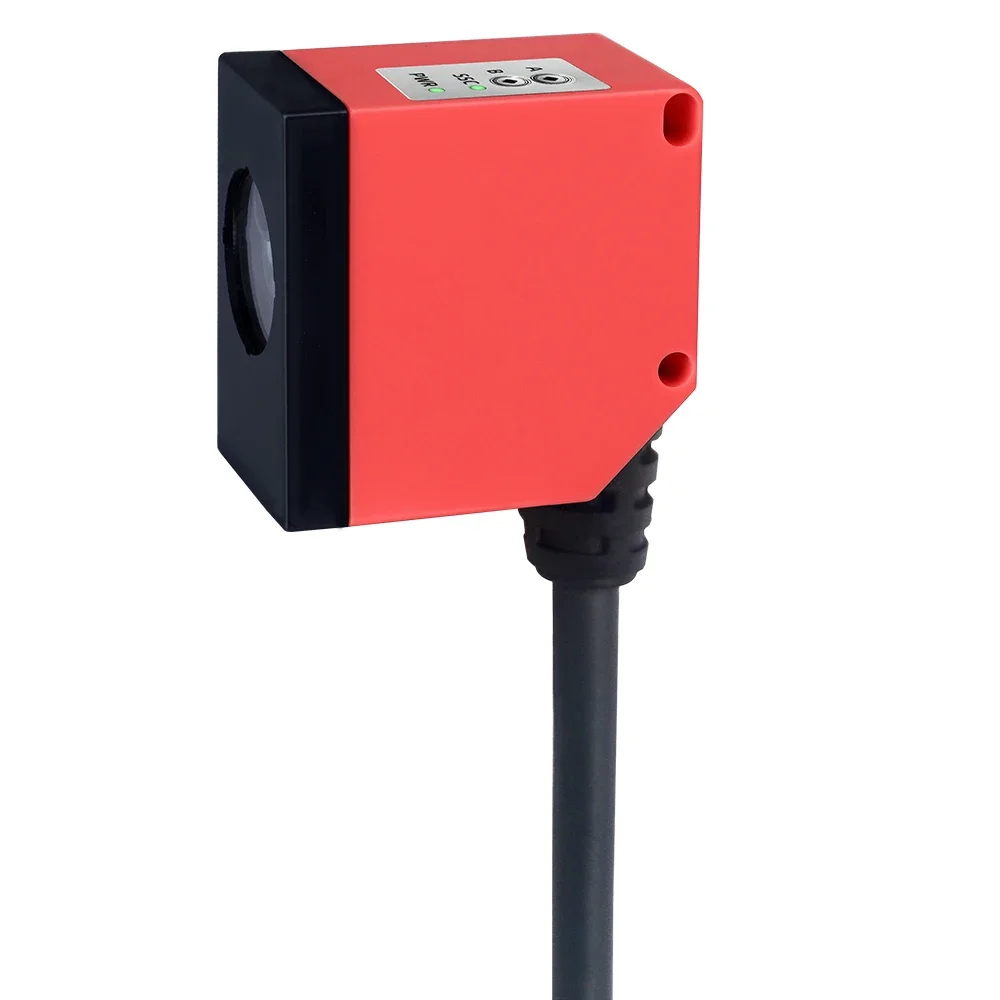 Easy Installation Square Photoelectric Sensor 5m Laser Distance Sensor For Industrial Automation