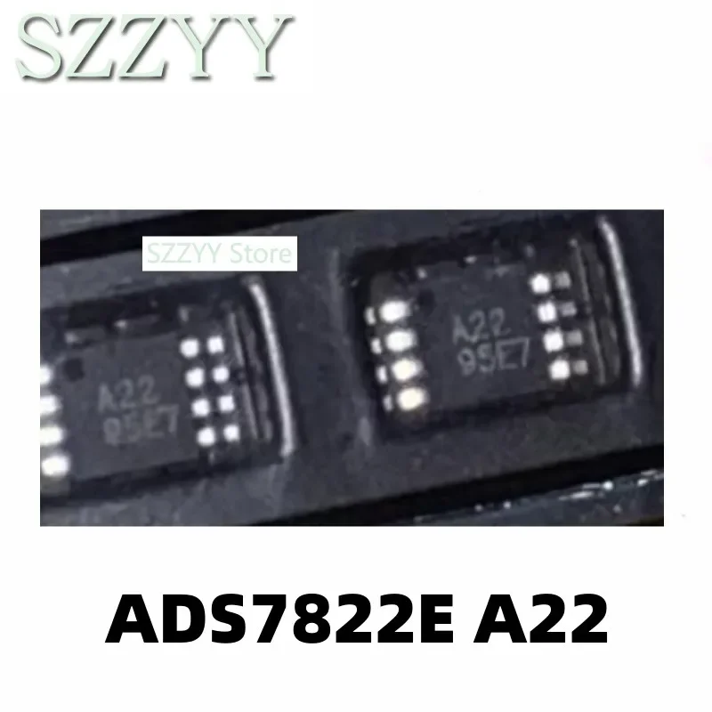 5PCS ADS7822 ADS7822EB ADS7822E MSOP-8 screen printed A22 analog-to-digital converter chip