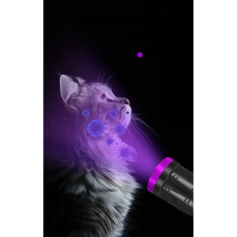 /50W /365nm /UV Flashlight High Power Black Mirror Filter Type-C Rechargeable For Jade Authentication Currency Detection Fluores