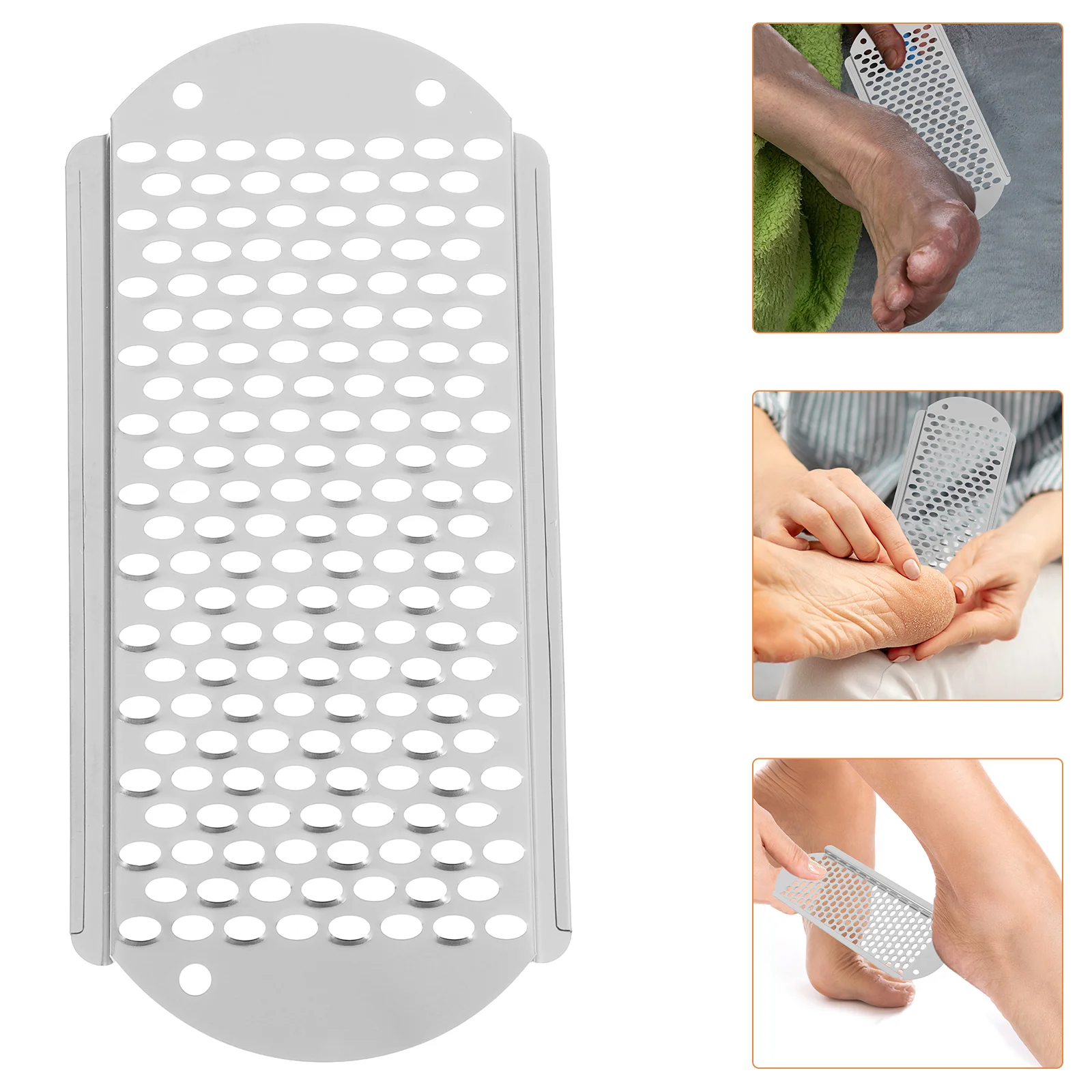 3 Pcs Pumice Stone Foot Cheese Grater Skin Shaver Scrubber Scrapper Rasp Files for Hard Remover Handheld