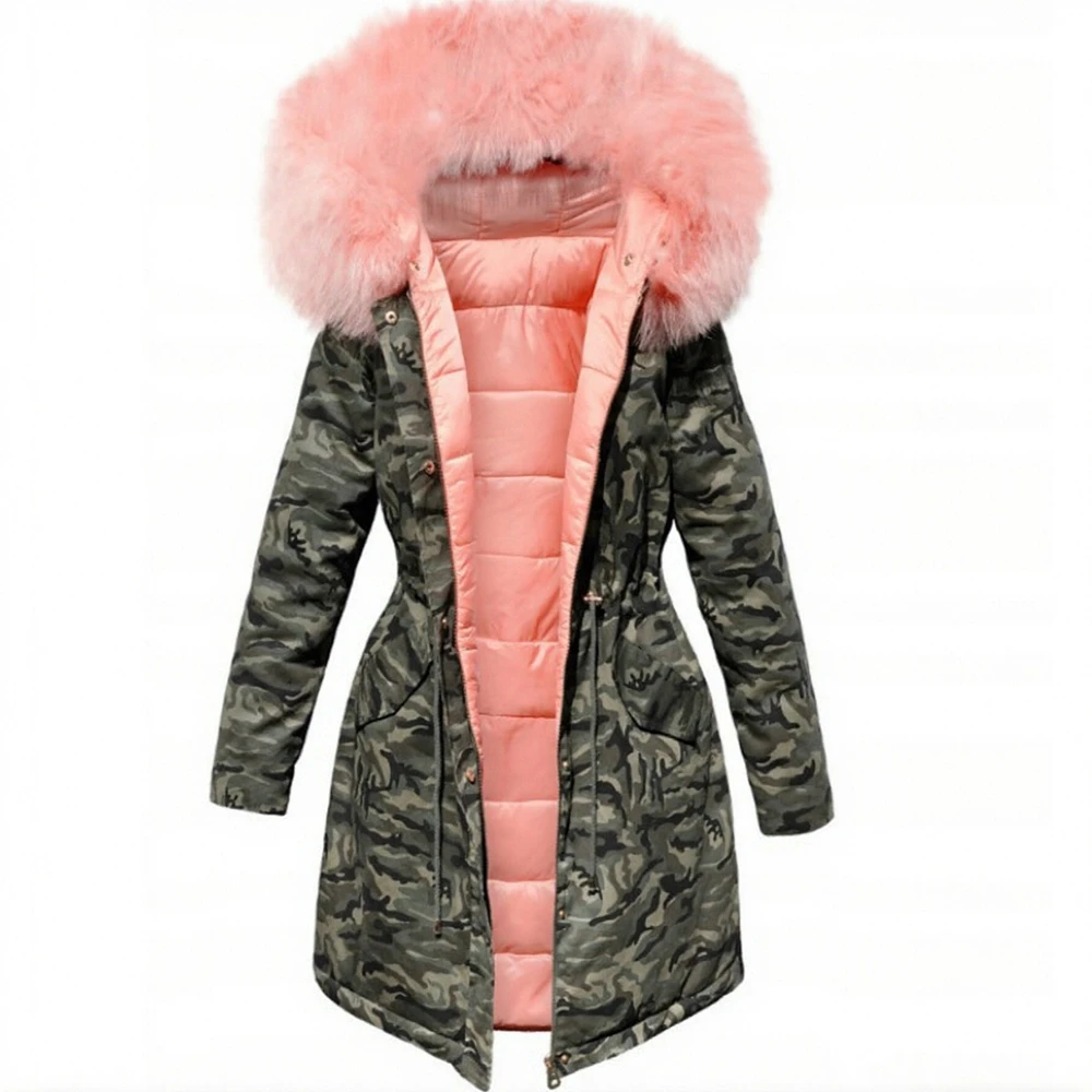 

Casual Long Sleeve Cotton-Padded Jacket Straight Sleeve Style Comfortable Women's Top Fashion Trend No Decoration