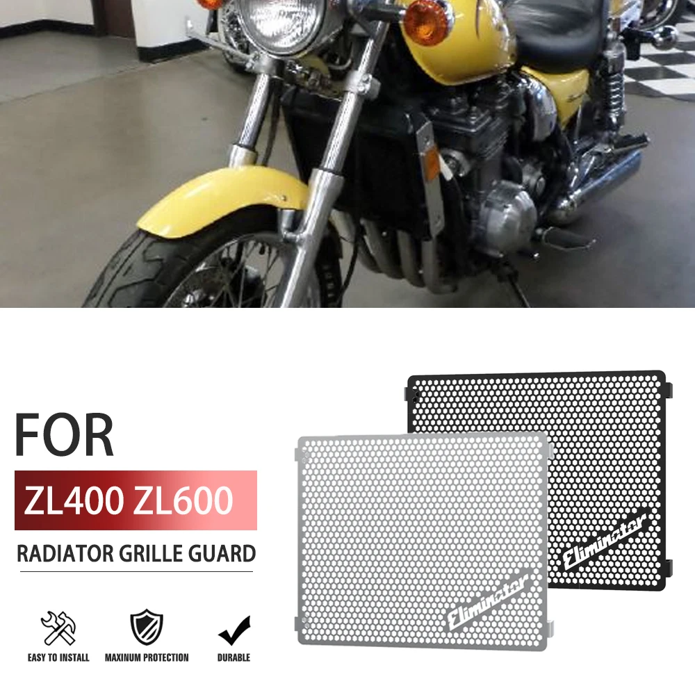 

ZL600 ZL400 ELIMINATOR Motorcycle Accessories Radiator Guard Grille Grill Cover Protector For Kawasaki ZL 600 ZL 400Eliminator