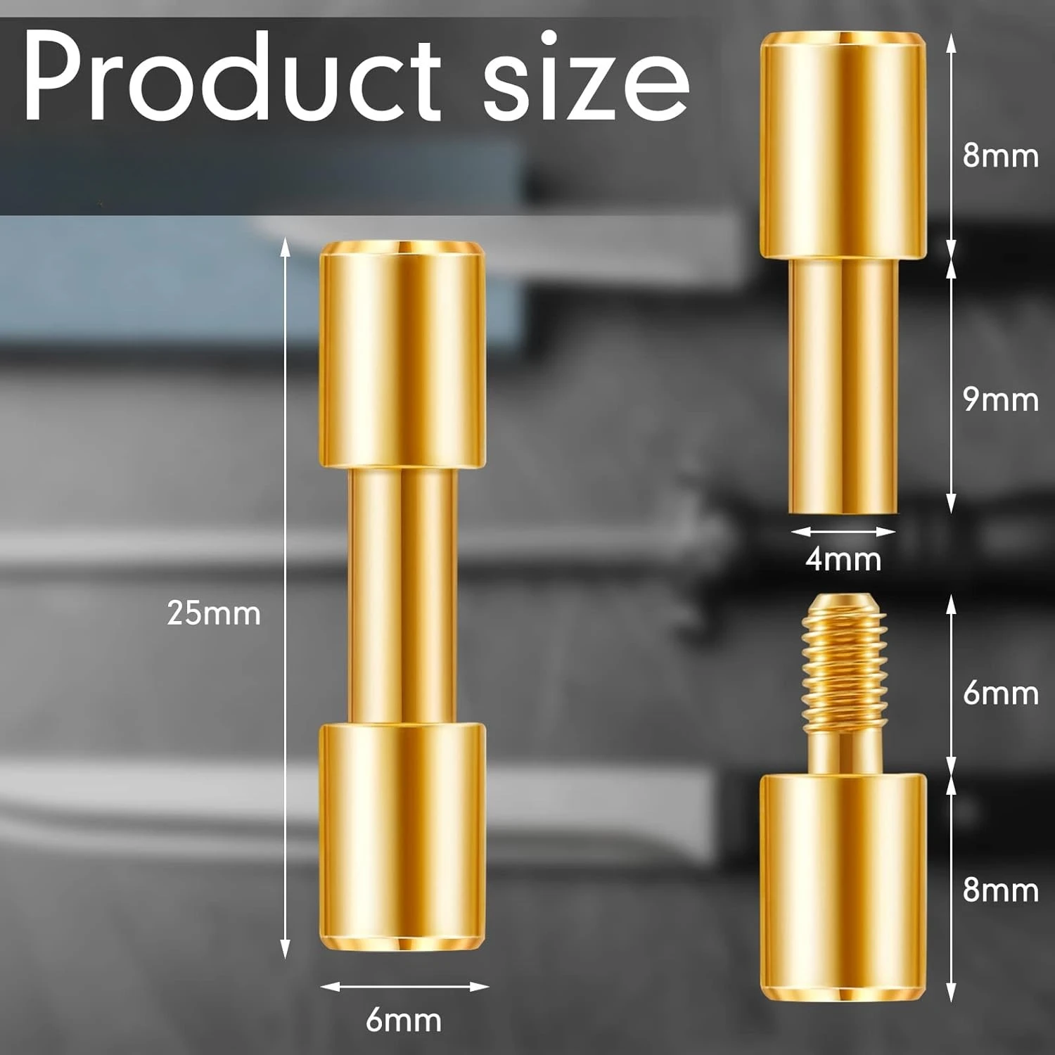 10pcs/lot Brass Corby Bolts Fastener DIY Knife Handle Screws Bolts Tactics Lock Rivet Knife Shaft Fastener