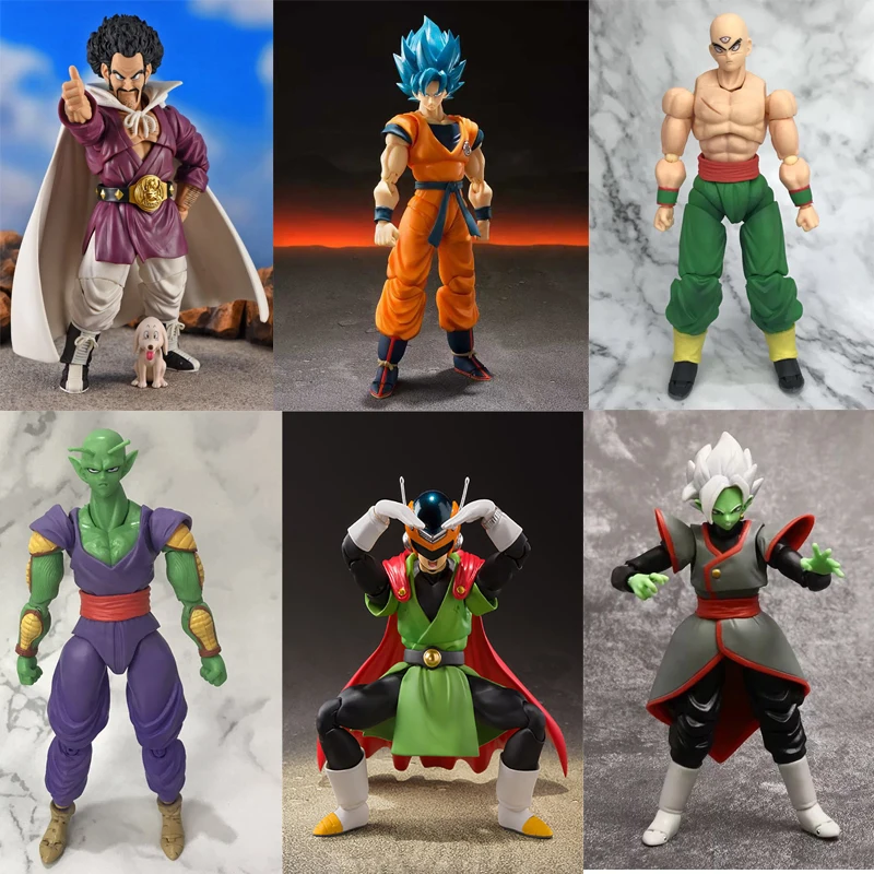 SHFiguarts-figuras de acción de Dragon Ball, Son Goku Blue, Super Saiyan, Saiyaman, Gohan, Hercule, Piccolo, Tenshinhan, Zamasu
