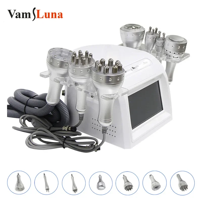 7 In 1 Ultrasonic Body Sculpting Fat Burning Frozen Ice Hammer 40K Cavitation Fat Blaster Slimming Machine Beauty Salon