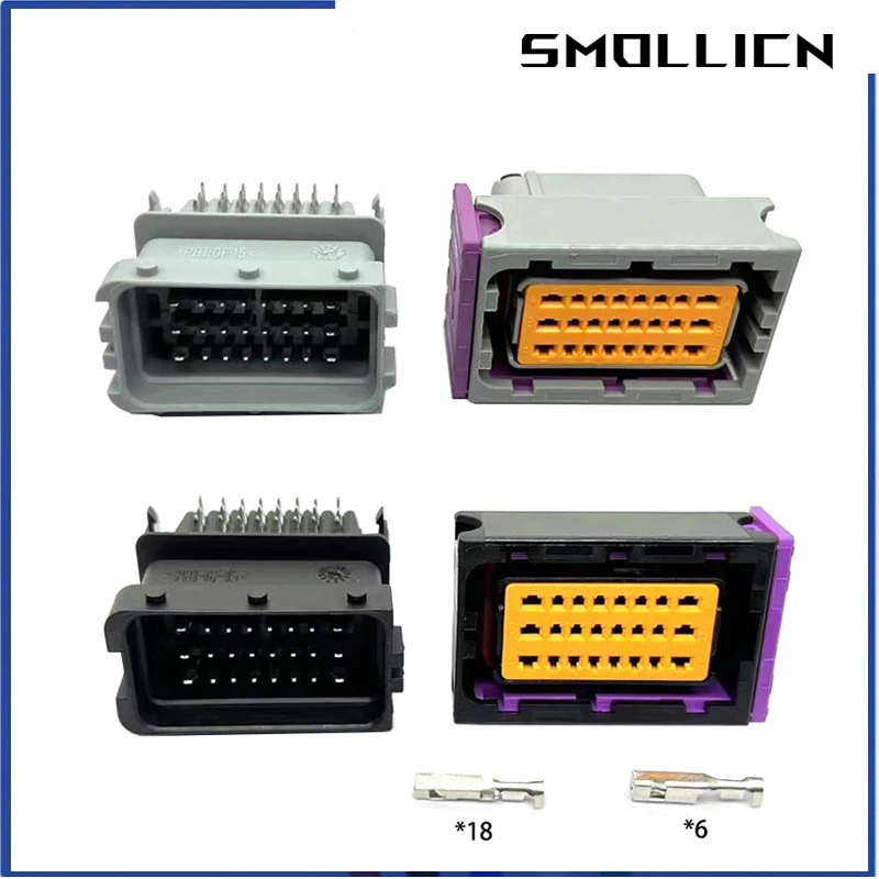 FCI 24 핀 오일-가스 컴퓨터 보드 ECU 플러그, 남성 여성 자동차 방수 커넥터, HCCPHPE24BKA90F, 211PC249S0005, 1 세트