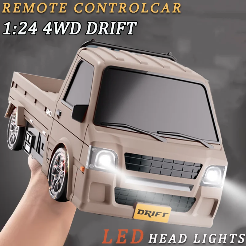 

20251:24 WPL Drift Автомобиль с дистанционным управлением и альпинистским грузовиком Светодиодные фонари Грузовая радиоуправляемая электрическая игрушка для мальчиков и девочек, детские рождественские подарки